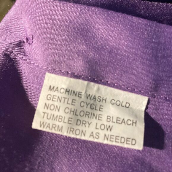 RENZO‎ Men’s Long Sleeve Purple Shirt Size XL 17/17.5-34/35 Button Down - Picture 11 of 11